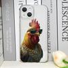 Забавные Мультяшные Дерущиеся Утка и Курица Прозрачные Чехлы для Телефона для iPhone 17 16 15 14 13 12 11 Pro Max XR 8 7 Plus 13 12 Mini Мягкая Крышка