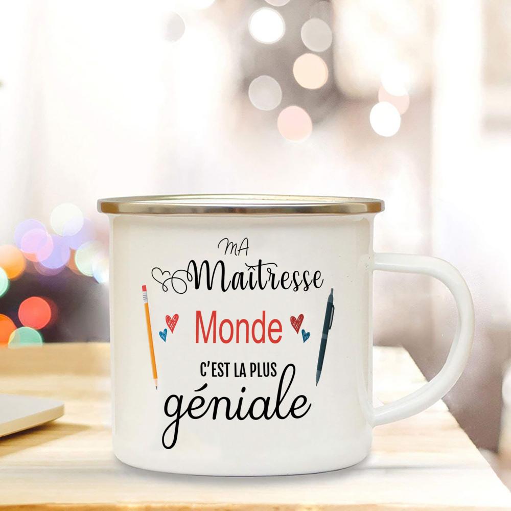 Спасибо учитель Эмалированная кружка Подарок для любителя кофе Лучший учитель на свете Эмалированная жестяная кружка Оригинальные подарки Кружка подарки на окончание учебного года
