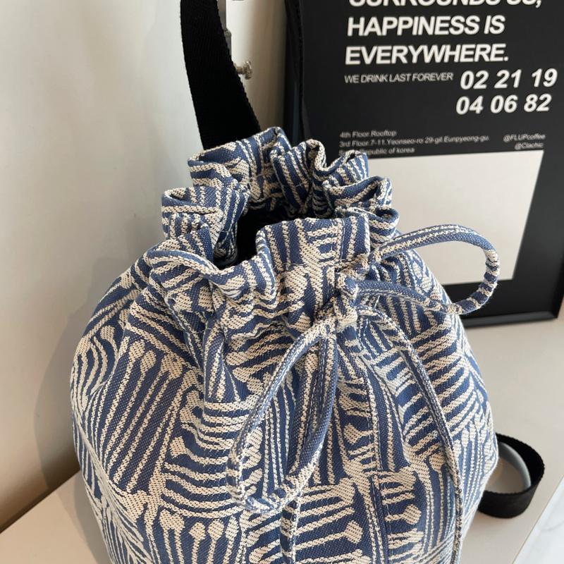 Женская сумка через плечо I вместимость сумка через плечо с завязками однотонная сумка-ведро