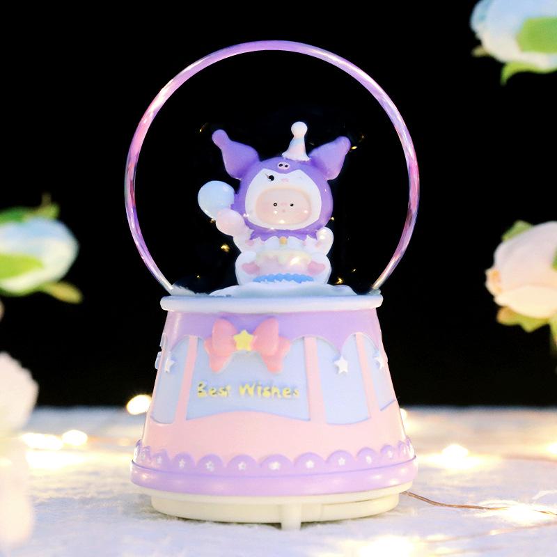 Снежный Астронавт Хрустальный Шар Музыкальная Шкатулка Украшение