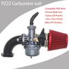 PZ22 Carburetor 22Mm Carb For SSR 125Cc 110Cc CRF50Cc TaoTao Coolster Apollo 125Cc 110Cc 70Cc 50Cc Tao DB14 DB24 ATV Pit Dirt Bike Go Karts Assembly