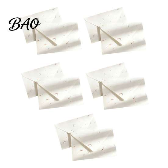 Decorative Stationery for Love Letters 10PCS Petal Art Envelopes, Real Floral Texture Design, Thick Paper Western Style Envelopes Invitations