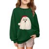 Children's Fashionable Casual Long-sleeved Loose Christmas Print Pullover Sweatshirt