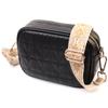 Quilted Women's Bag Made of Genuine Leather Vintage 22610 Black