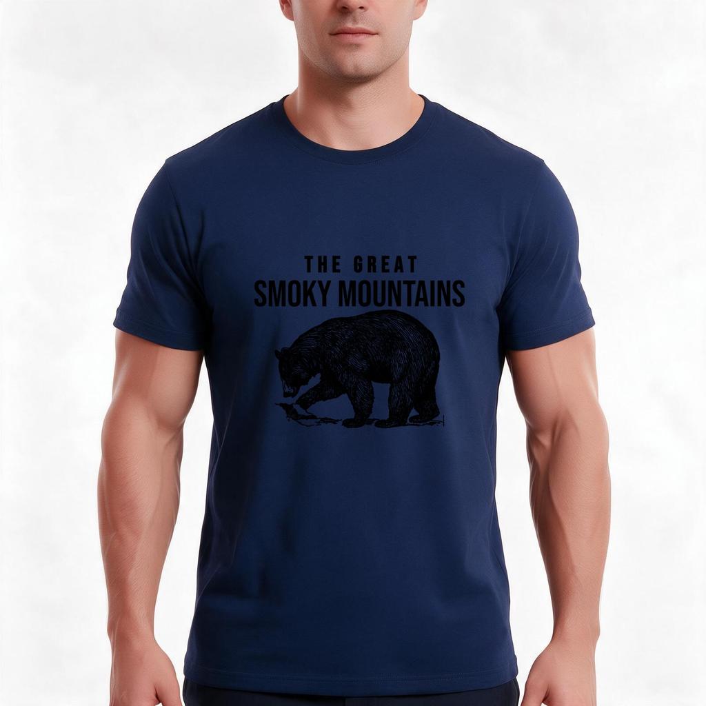 The Great Smoky Mountains Tshirt Summer Casual Cotton Tee Oversized Streetwear Tops Vintage Graphic Print Unisex Unisex Unisex