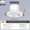 2-Inch Round Recessed Downlight, 56.5cm Opening, 35.5cm Small Ceiling Light, Home Mini