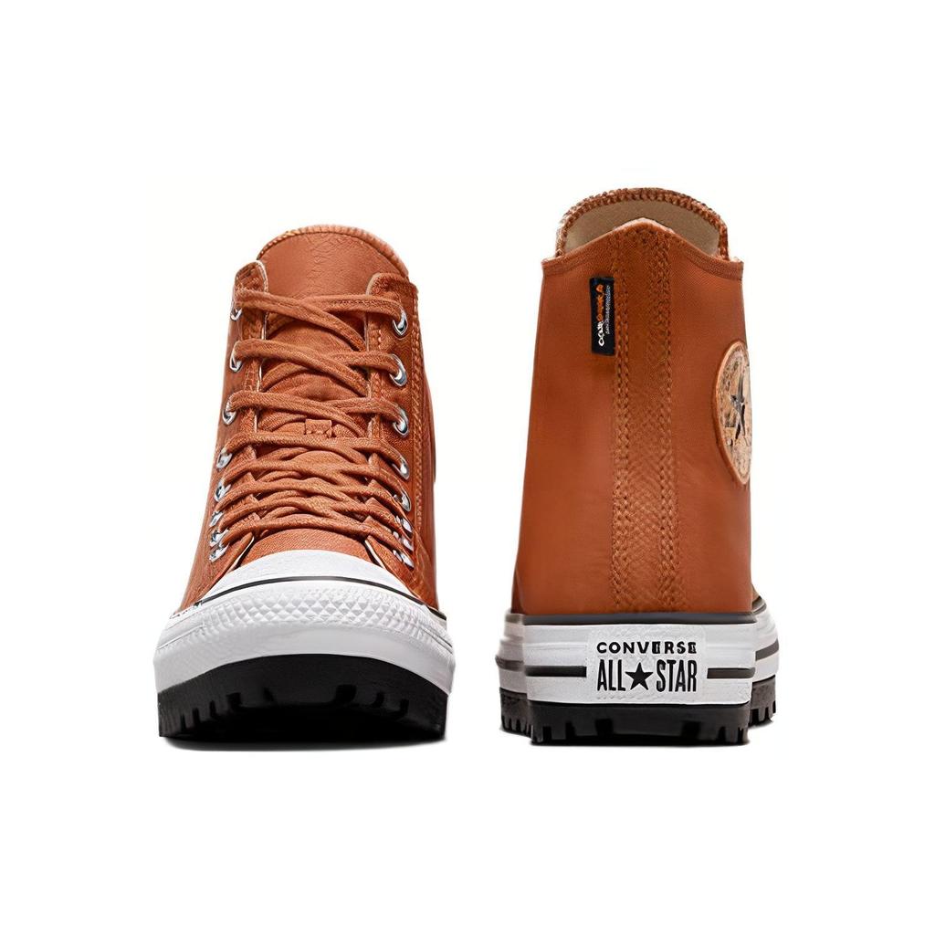Converse Chuck Taylor All Star City Trek Универсальные Удобные Высокие парусиновые кеды Унисекс Хризантемово-коричневый A05581C