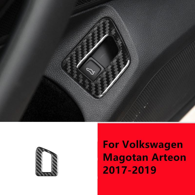 Наклейки для внутренней отделки автомобиля из углеродного волокна для Volkswagen VW Magotan Arteon 2017-накладка на центральную консоль автомобиля