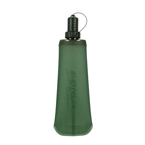 Складные бутылки для воды 250/500 мл, сумка для воды из ТПУ, складная фляга без BPA для бега, пешего туризма, велоспорта, скалолазания