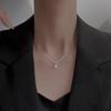 Elegant Zircon Drop Necklace for Summer Chic Minimalist Geometric Pendant Jewelry