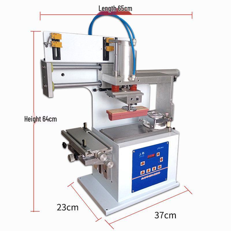 Automatic Large Area Desktop Pad Printer with Enclosed Ink Cup for Trademark and Insole Logos
