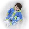 KEIUMI 48 см. Реалистичная, силиконовая кукла с мягкой игрушкой жирафом