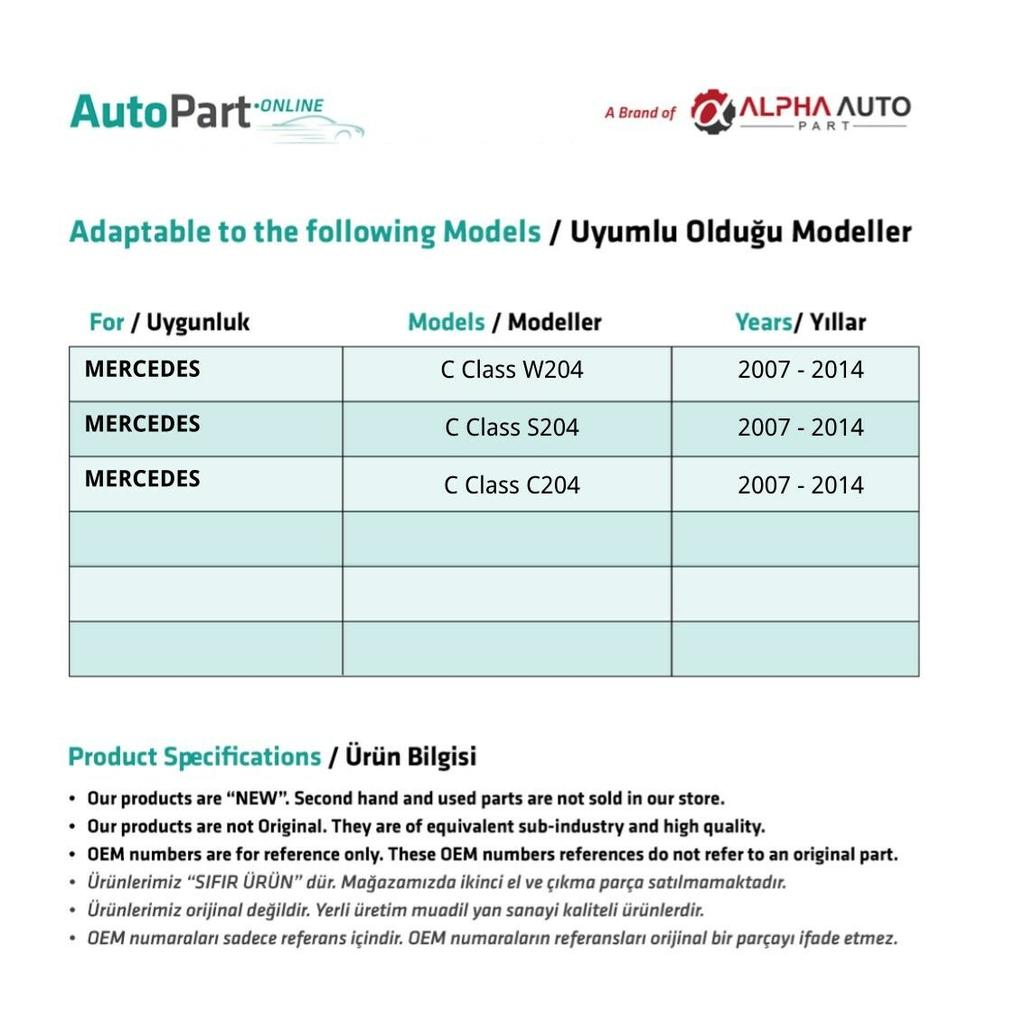 Крышка багажника на крыше для Mercedes C Class W204, C204, S204, 4 шт.