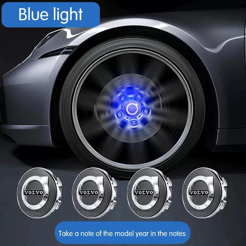 For Volvo Hub Light Car Wheel Caps Light Center Cover Lighting Cap Floating Illumination LED Auto For Volvo XC90 S60 S90 V90 V60