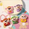 5PCS Magnetic Refrigerator Stickers Diy Good Luck God of Fortune Cartoon Jewelry Materials Drip Resin Small Accessories Creative