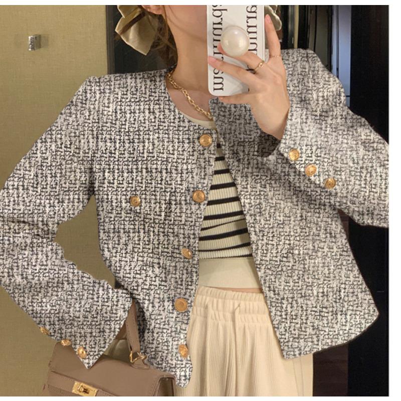 Короткое пальто женское осень и зима новый французский элитный жареный уличный темперамент универсальный топ женская одежда