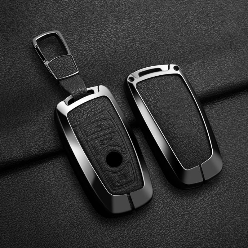 Interior Mouldings Car Zinc Alloy Key Case Cover Holder For BMW F30 F20 F10 F18 F22 F01 X3 X4 F06 F02 M3 M5 Protector Auto Keych