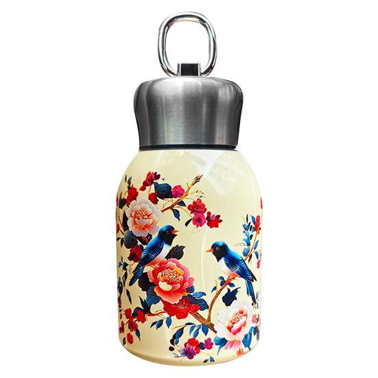 Portable Thermal Bottle Water Flask Mini Thermal Cup 300ml Insulated Tumbler for Hot Cold Drinks Leak-proof Travel Coffee Mug Gift for Lovers Parents