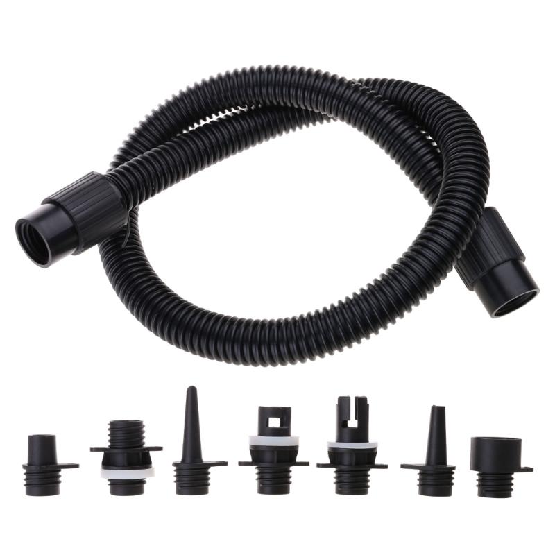 Paddle Board Pumps Adapter Hose Inflatable Boats Pumps Adapter & Air Hose Replacement with 7 Air Valves Nozzle