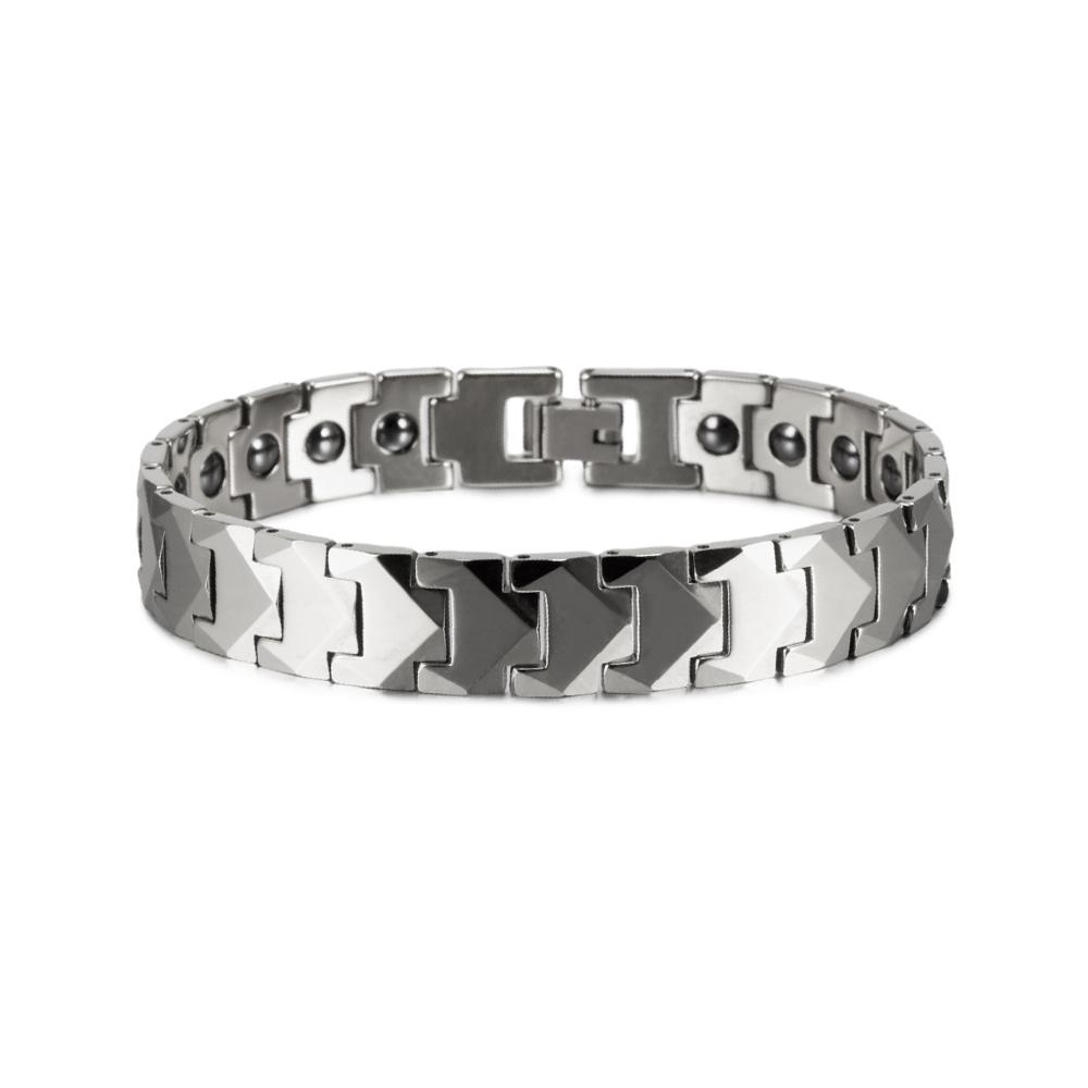 Ikuinen вольфрамовый браслет с защитой от царапин, мужской браслет со стрелкой 12 мм, магнитный браслет, мужские преимущества, золотая цепочка, энергетический гематитовый браслет, мужской