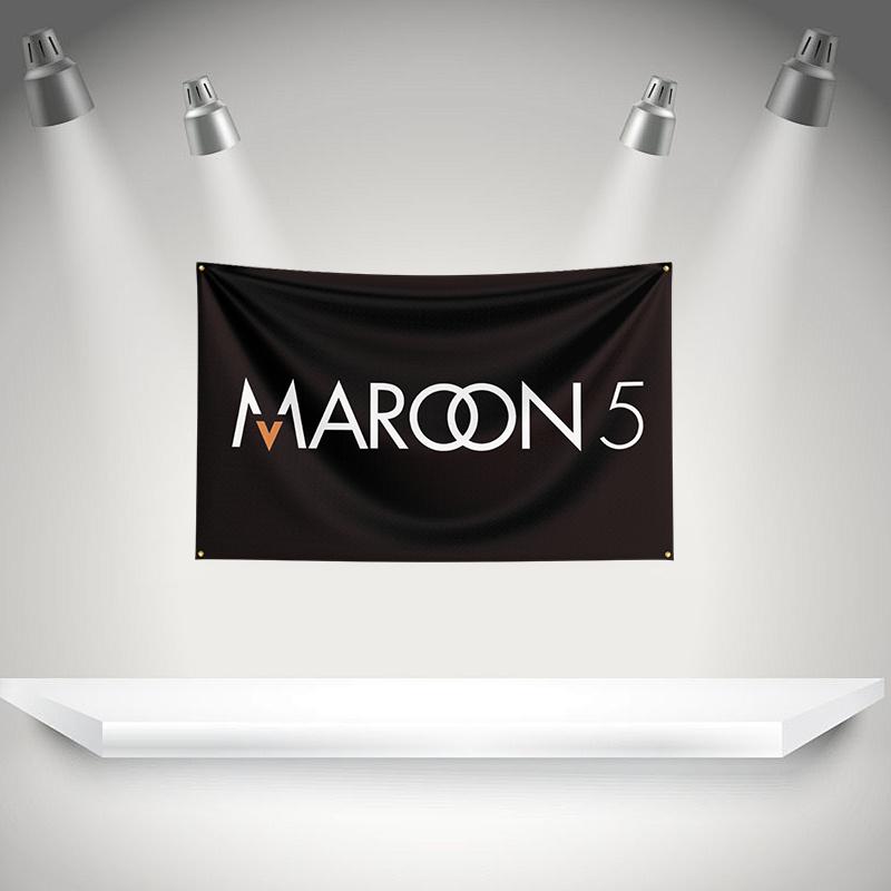 M-Maroons 5 Флаг Рок-музыкальная группа Баннер HD Печать Гобелен Выставка, Фанаты Музыкальной Группы, Декор Гаража