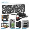 Fan Cooling with Controller 120mm 12cm 12V 220V 3000RPM Btc Machine Chassis Workstation Cabinet Radiator Server Fan for GPU VGA