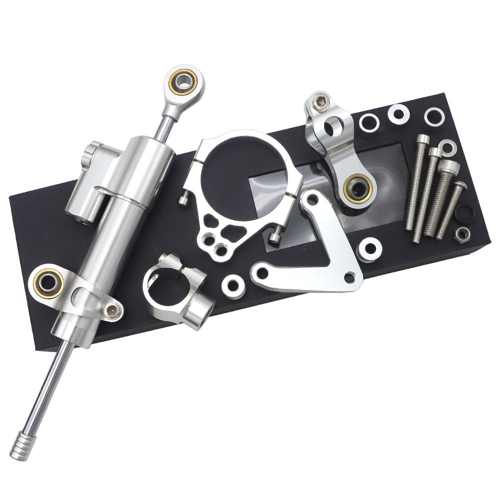 For Ducati SUPERBIKE 848 2008-2012 1098 2007-2009 1198 2009-2011 CNC Steering Damper Stabilizer Bracket Set Saftety Accessories