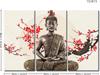Buddha Wall Art The Picture Art Prints On Canvas 3 Panels Modern Artwork The Canvas for Home Living Dining Room Kitchen No Frame