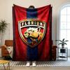 Florida Panthers Soft and comfortable flannel Suitable for sofas living rooms outdoor camping travel and also makes a great anniversary gif