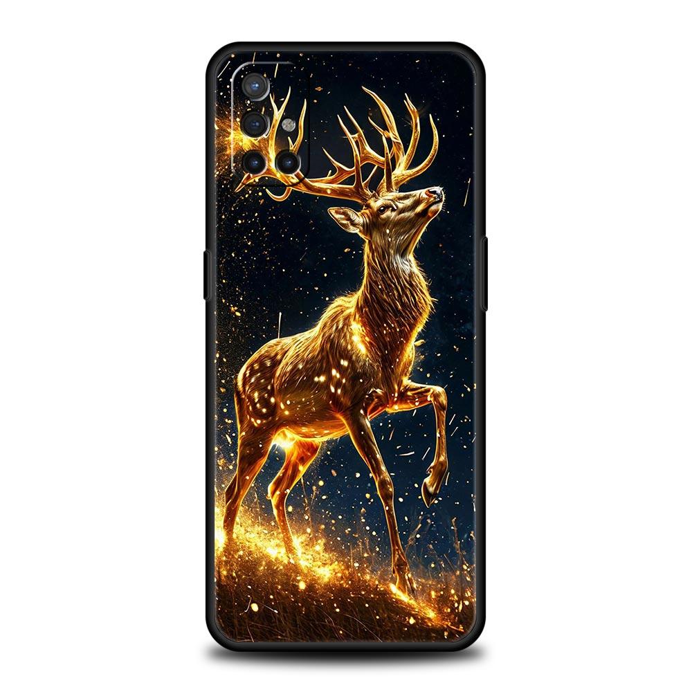 Phone Case For Oneplus 13R 13 12 10T 11 R10 Nord N100 N200 N10 9 9R CE 2 3 Z Pro Lite 5G Soft TPU Cover Cartoon Animal Deer Bags