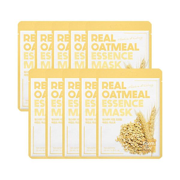 Farmstay_Real Oatmeal Essence Mask 23ml x 10 sheets