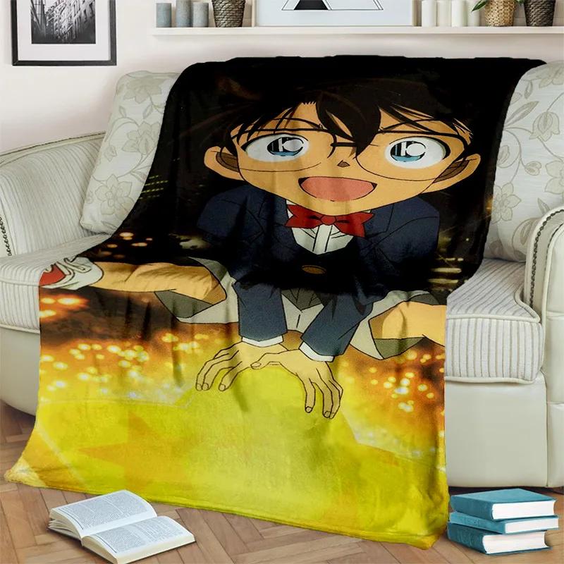 3D Детектив Конан аниме мультфильм HD одеяло, мягкое одеяло для дома, спальни, кровати, дивана, пикника, путешествия, офиса, покрывало, детское одеяло