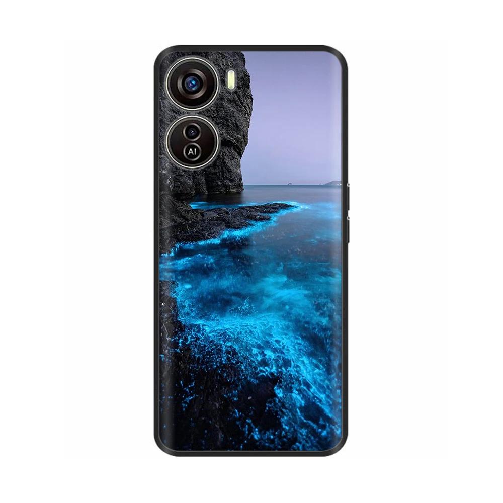 Чехол для ZTE Blade V50 Design 5G Мягкий силиконовый чехол для телефона для ZTE Blade V50 Design 4G 5G Ударопрочный корпус Задняя крышка Coque