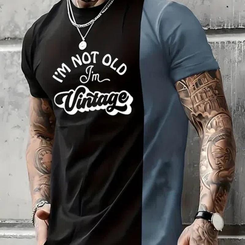 Лето 2024, повседневная модная мужская футболка в городском уличном стиле, свободный и удобный мужской топ с короткими рукавами для бега, лето 2024