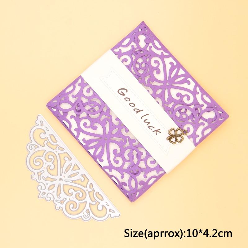 Lace Card Wrap Metal Cutting Dies for DIY Scrapbooking Photo Album Decorative Embossing