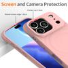 For iPhone 17 Pro Max,17 Air Case Magnetic Soft TPU Liquid Silicone Strap Cover With Microfiber Lining for iPhone17