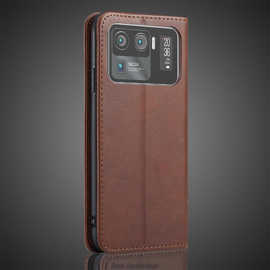 Кожаный чехол с магнитной застежкой для Xiaomi Mi 11 Ultra / Xiaomi 11 Ultra Кобура Чехол-книжка Чехол-кошелек Сумки для телефона Fundas Coque