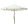VidaXL Outdoor Parasol with Wooden Pole, Patio Sunshade, Sun Shelter, Beach Parasol Garden Terrace Balcony, 47212
