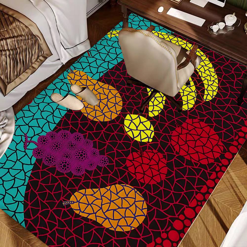 Yayoi Kusama Hallway Carpet Non-Slip Laundry Room Mat Laundry Decor Balcony Child Living Room Toilet Rug