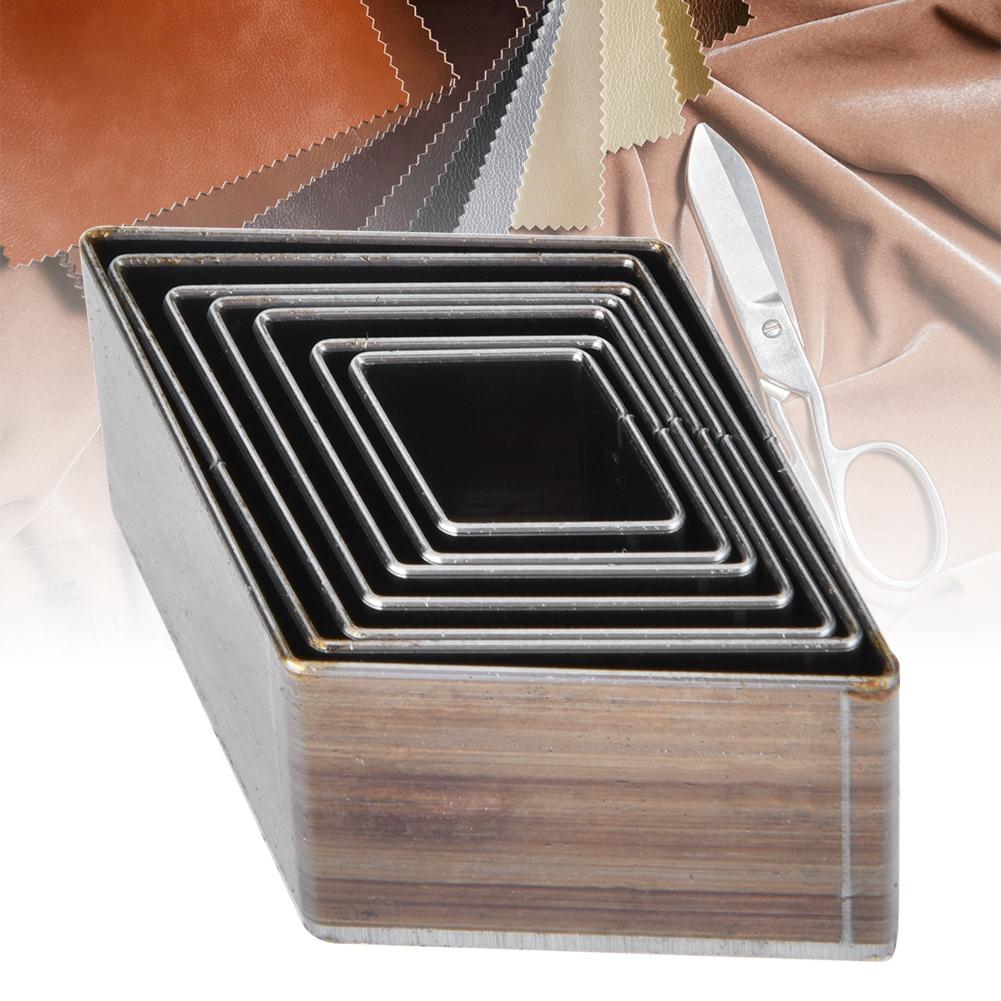 7 шт. 20 50 мм кожаная форма для резки ромбовидной формы штамп для резки кожи кожаные изделия