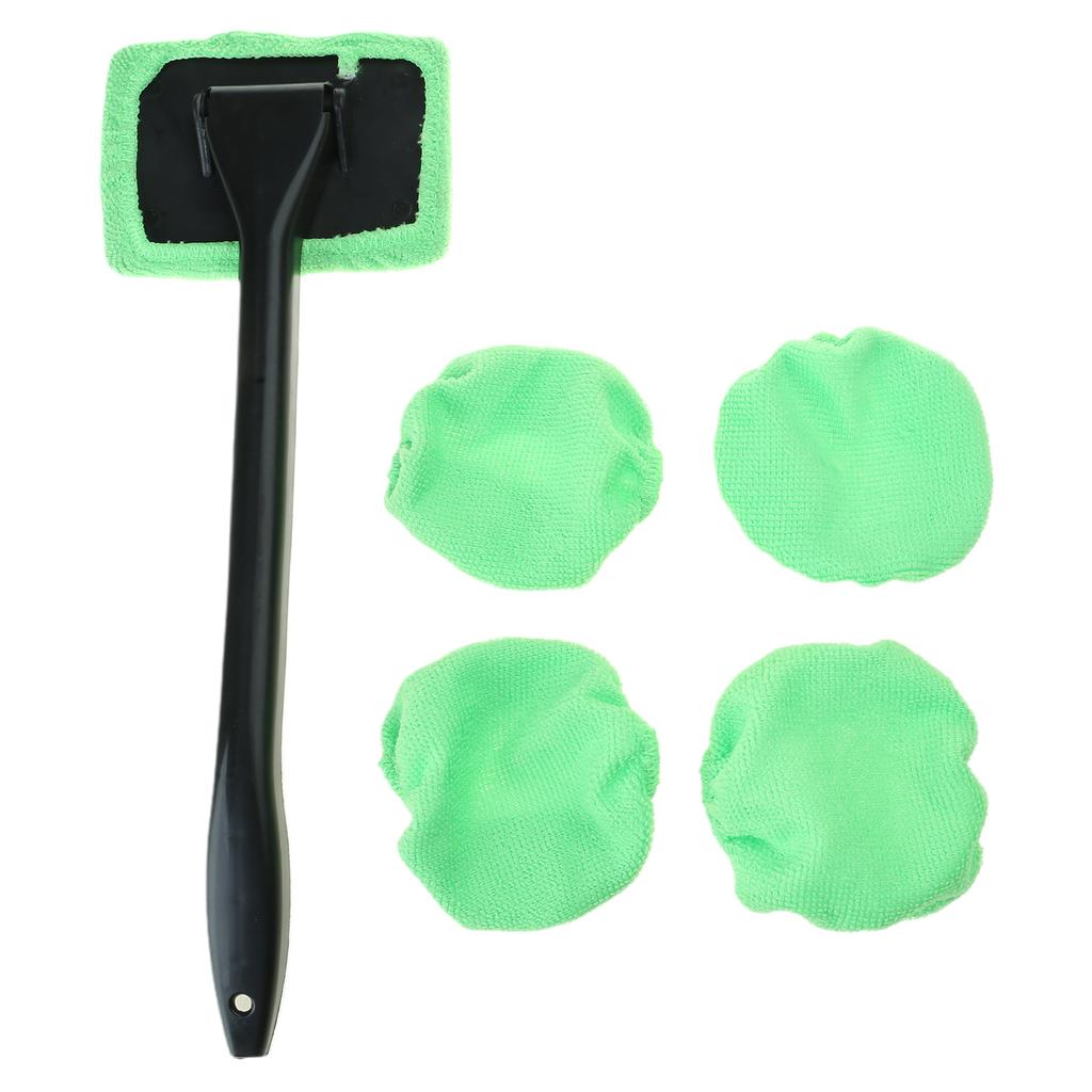 Car Window Cleaner Brush Kit Windshield Cleaning Wash Tool Inside Interior Auto Glass Wiper with Long Handle