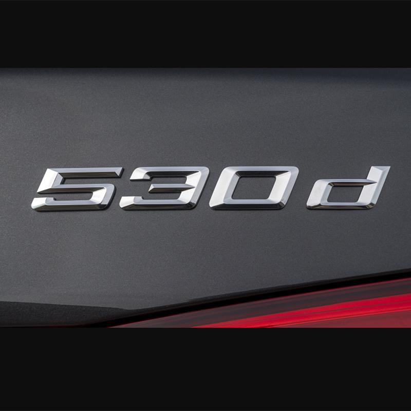 ABS Emblem Glossy Black Car Sticker Badge Decal Body Trunk Decor 518i 520i 523i 528i 530i 535i 550i 518d 520d 523d 525d