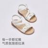 Davidella girls' sandals with exposed toes for summer babies, sweet children's shoes, beach sandals