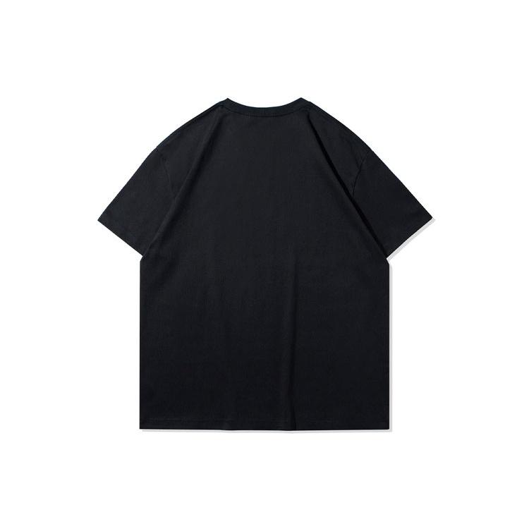 Li-Ning Embroidery Logo Loose Fit T-shirt 'Black' Men's AHSR753-1