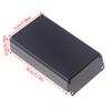 Aluminum Pcb Instrument Box Enclosure Electronic Project Case Panels Screws Diy Built-In Grooves Black 80X50X20Mm