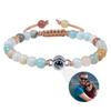 Custom Photo Bracelet Personalized Photo Projection Bracelet Beaded Bracelets with Picture Inside 100 Languages Memorial Gift