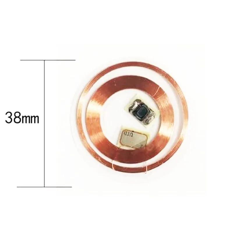 IC + ID Dual-chip 125 kHz 13.56 MHz RFID Frequency T5577 Rewritable UID Replaceable Recordable Transparent Keychain Card 5 pcs.