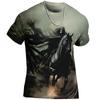 Men's T Shirt Tee Graphic Skull Horse Crew Neck Clothing Apparel 3D Print Outdoor Daily Short Sleeve Print Fashion Designer Vintage
