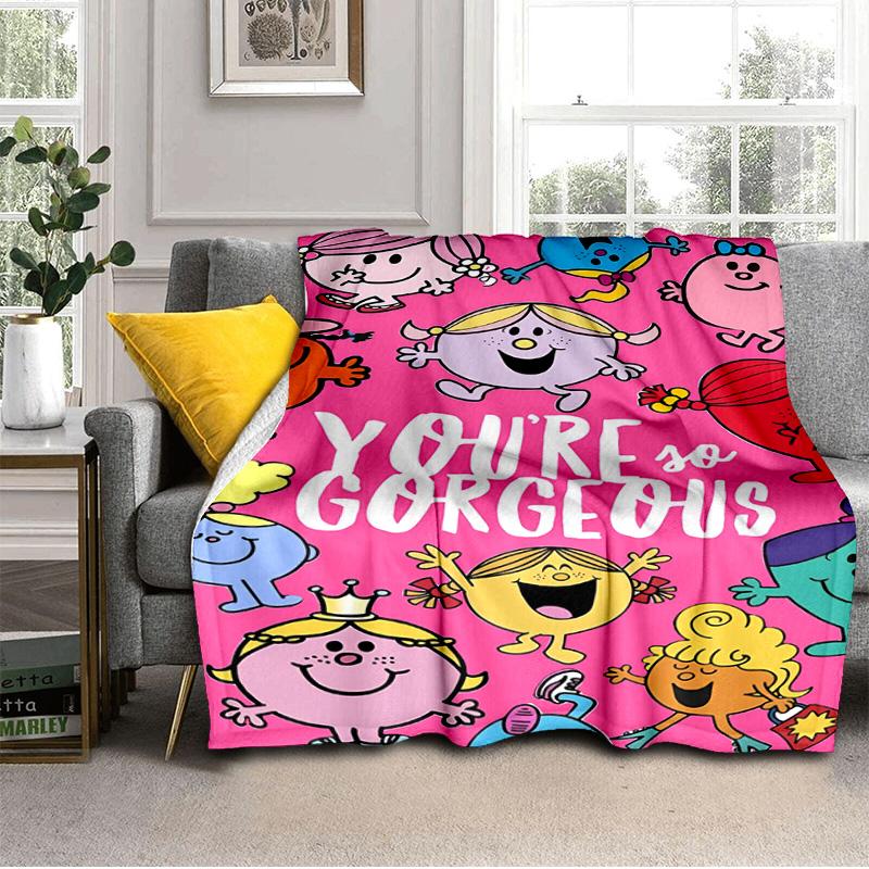 Mr Man Colorful Creatures Blanket Suitable for Sofas, Beds, Offices, And Camping - Perfect Gift for Halloween Christmas