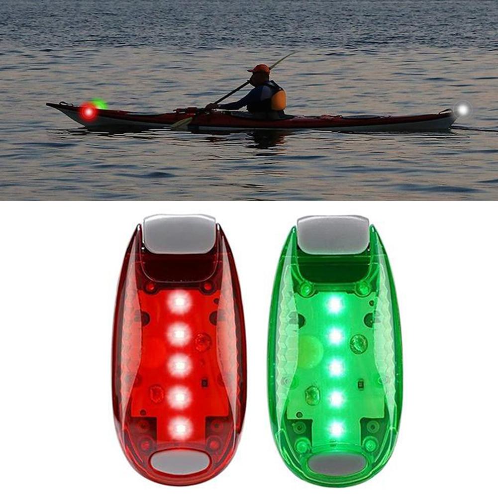 2/4pcs Red Green Boat Navigation LED Lights Stern Boats Starboard Lights 5.5 X 3 X 1.8 Cm 3 Lighting Modes Marine Boat Lights